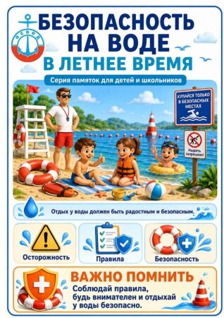 Безопасность на воде в летнее время.